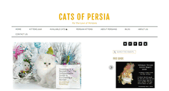 Desktop Screenshot of catsofpersia.com