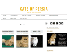 Tablet Screenshot of catsofpersia.com